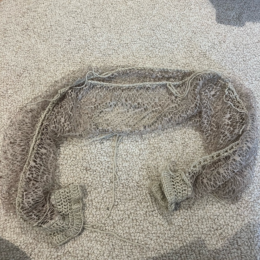 Tan knit long sleeve